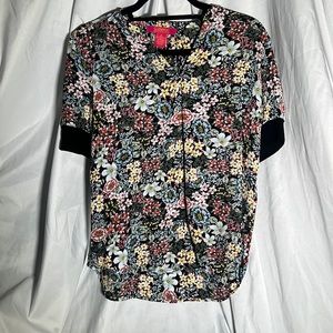 Catherine Malandrino (size USA (S)) Polyester, Floral Blouse